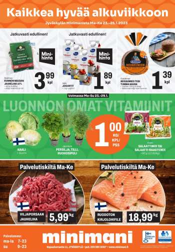 Minimani tarjoukset  - 23.01.2023 - 25.01.2023.