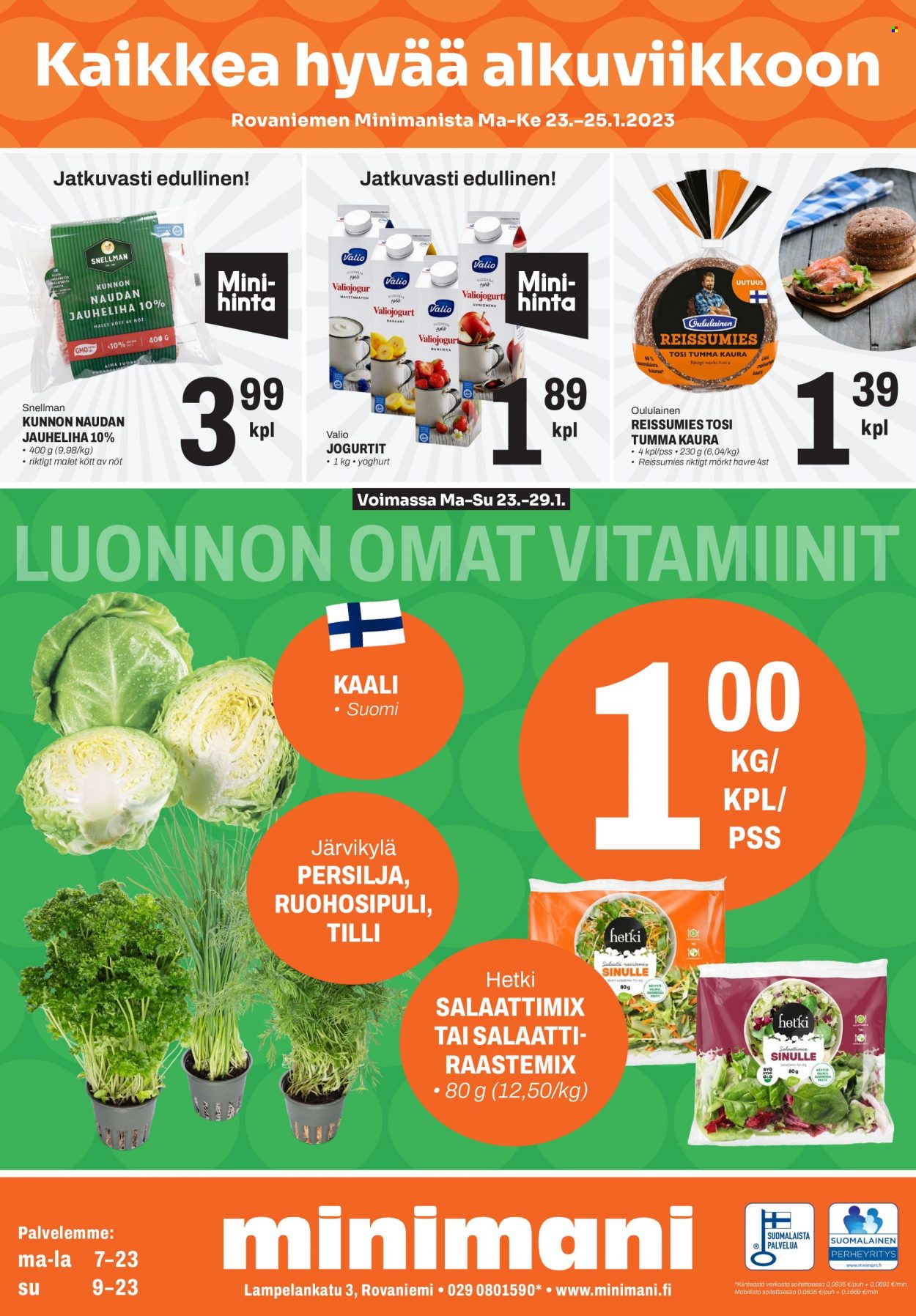 Minimani tarjoukset - 23.01.2023 - 29.01.2023. Sivu 1
