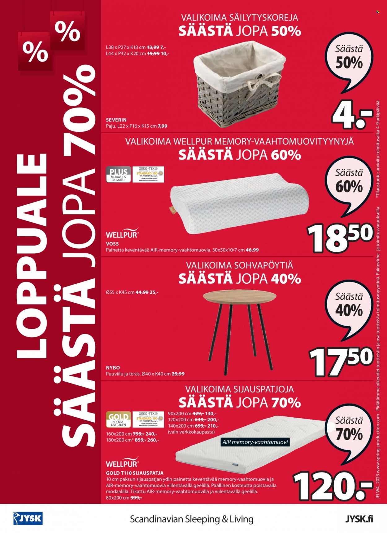 JYSK tarjoukset - 23.01.2023 - 29.01.2023. Sivu 8