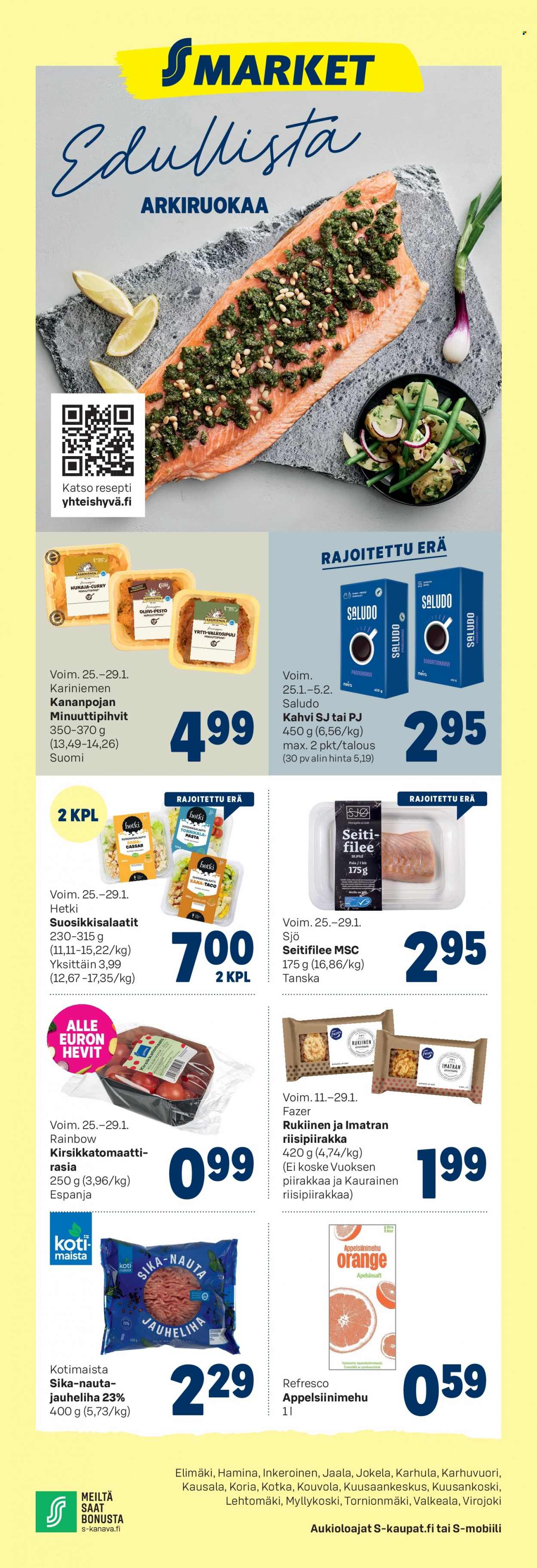 S-market tarjoukset - 25.01.2023 - 29.01.2023. Sivu 1