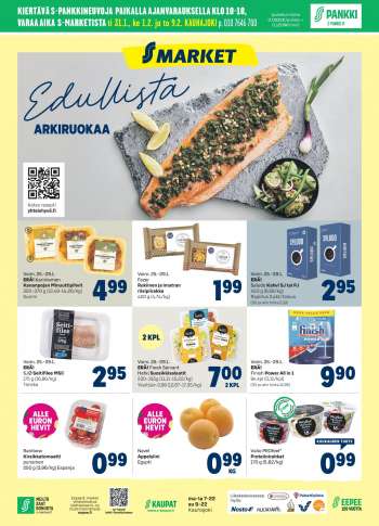 S-market tarjoukset  - 25.01.2023 - 29.01.2023.