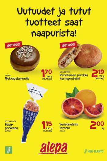 Alepa tarjoukset  - 25.01.2023 - 31.01.2023.