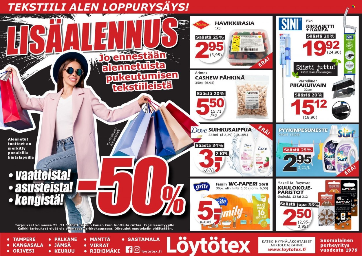 Löytötex tarjoukset - 25.01.2023 - 31.01.2023. Sivu 1