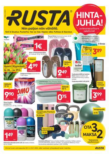 Rusta tarjoukset  - 25.01.2023 - 31.01.2023.