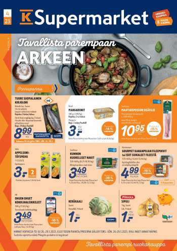 K-Supermarket tarjoukset  - 26.01.2023 - 29.01.2023.