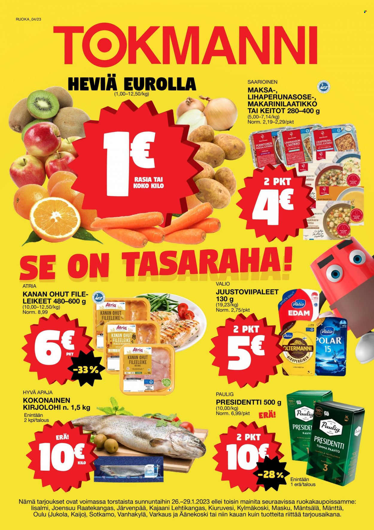 Tokmanni tarjoukset - 26.01.2023 - 29.01.2023. Sivu 1