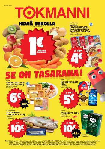 Tokmanni tarjoukset  - 26.01.2023 - 29.01.2023.