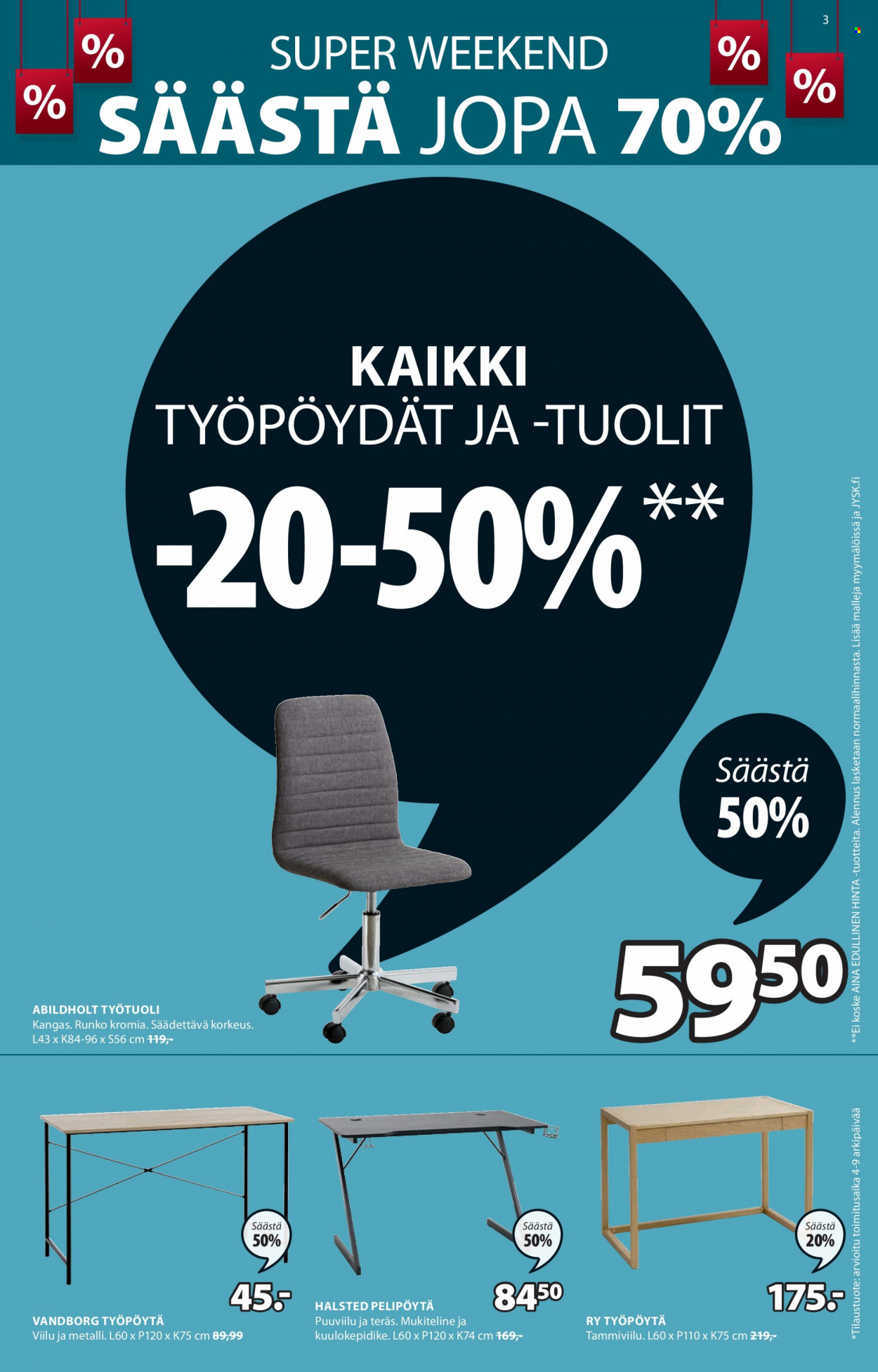 JYSK tarjoukset - 27.01.2023 - 29.01.2023. Sivu 3