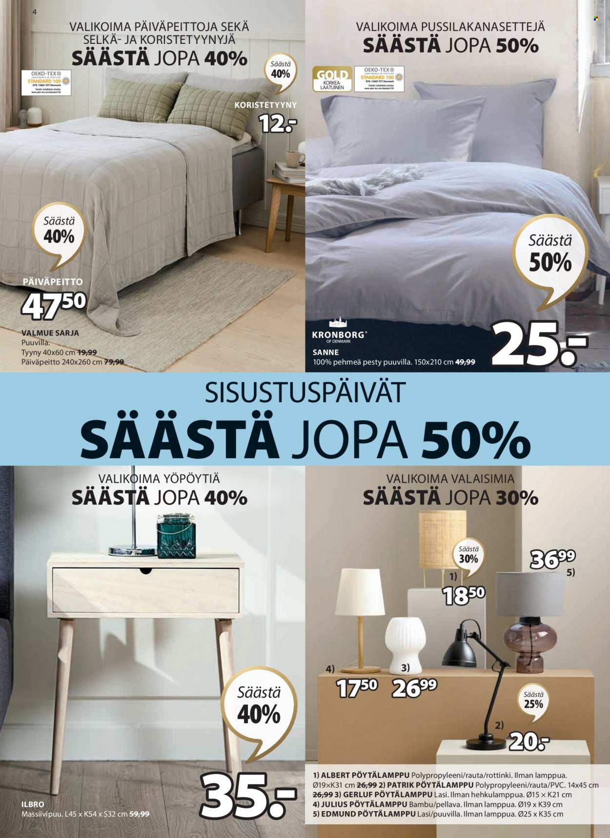 JYSK tarjoukset - 30.01.2023 - 05.03.2023. Sivu 4