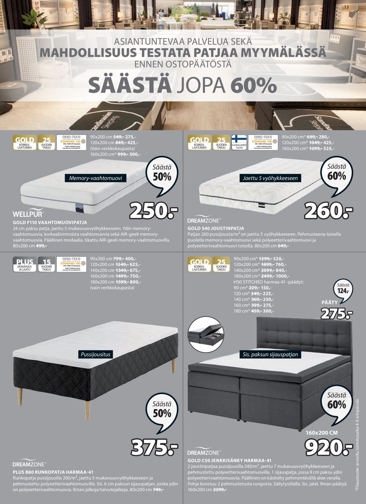 JYSK tarjoukset - 30.01.2023 - 05.03.2023. Sivu 13