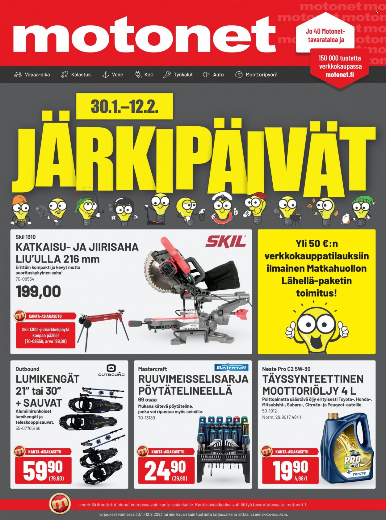 Motonet tarjoukset - 30.01.2023 - 12.02.2023. Sivu 1