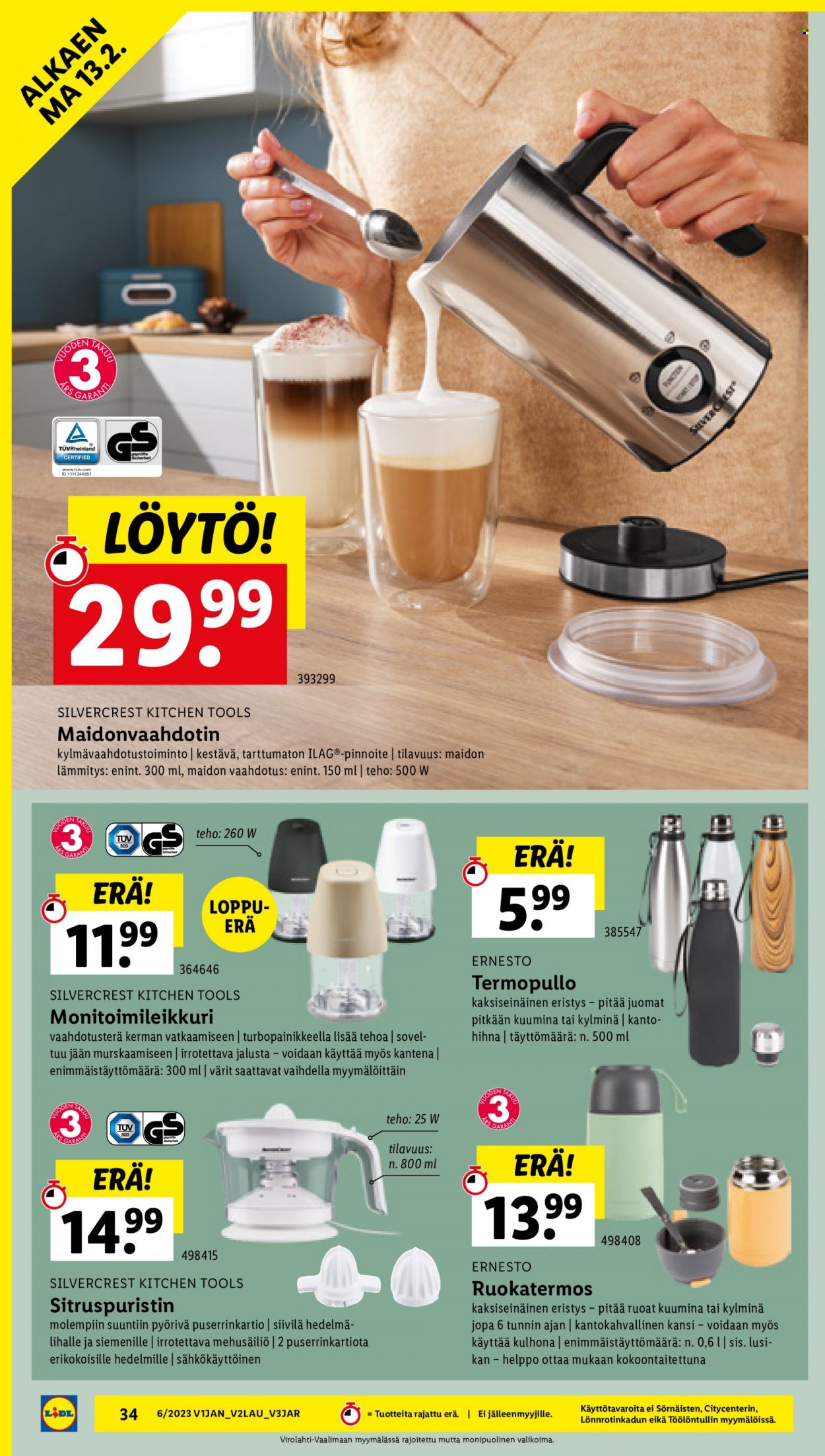 Lidl tarjoukset - 09.02.2023 - 15.02.2023. Sivu 34