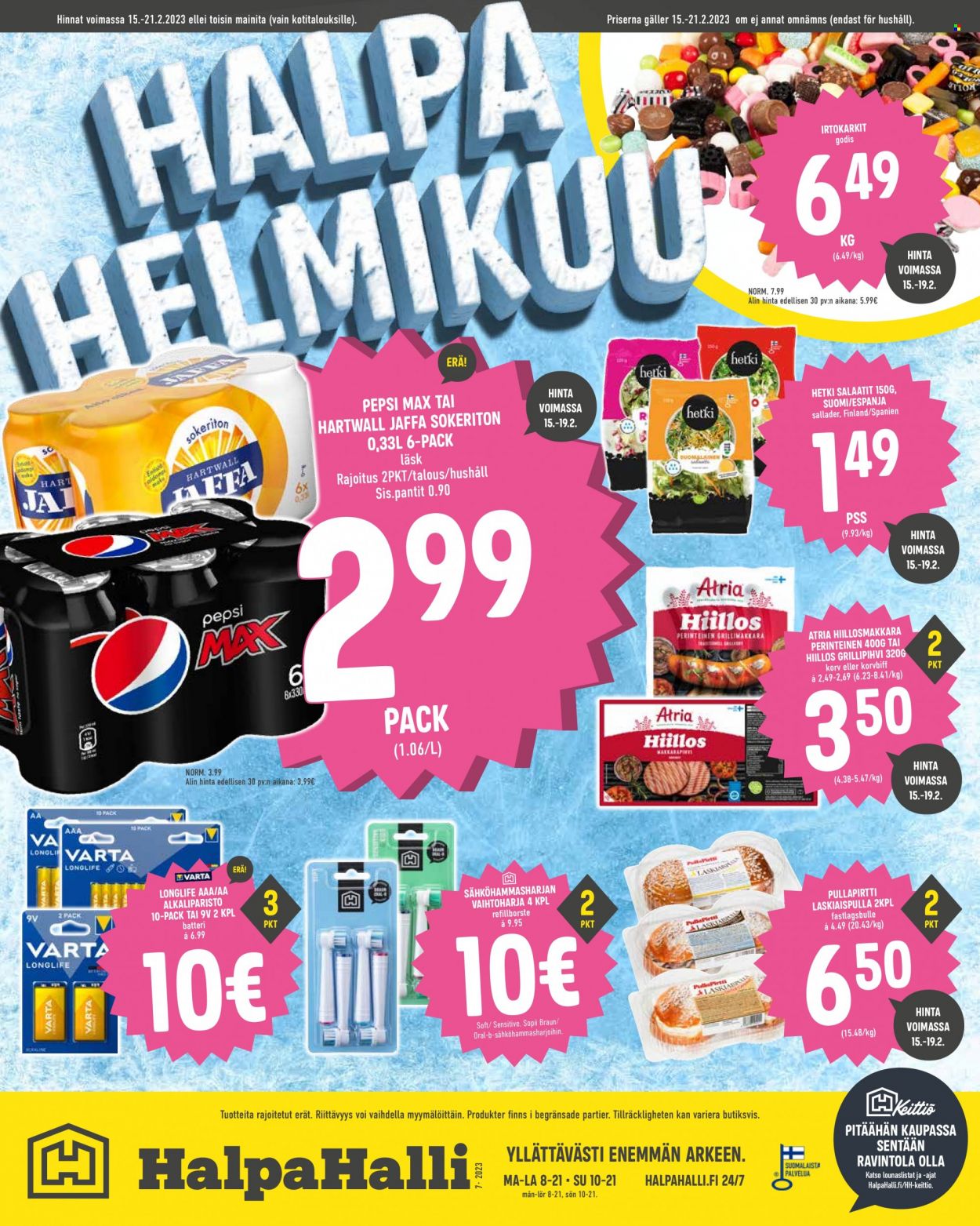 HalpaHalli tarjoukset - 15.02.2023 - 21.02.2023. Sivu 1