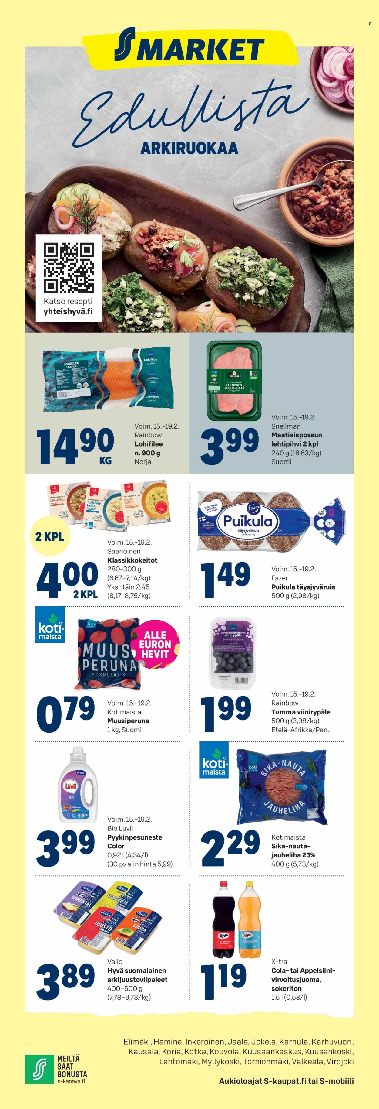 S-market tarjoukset - 15.02.2023 - 19.02.2023. Sivu 1