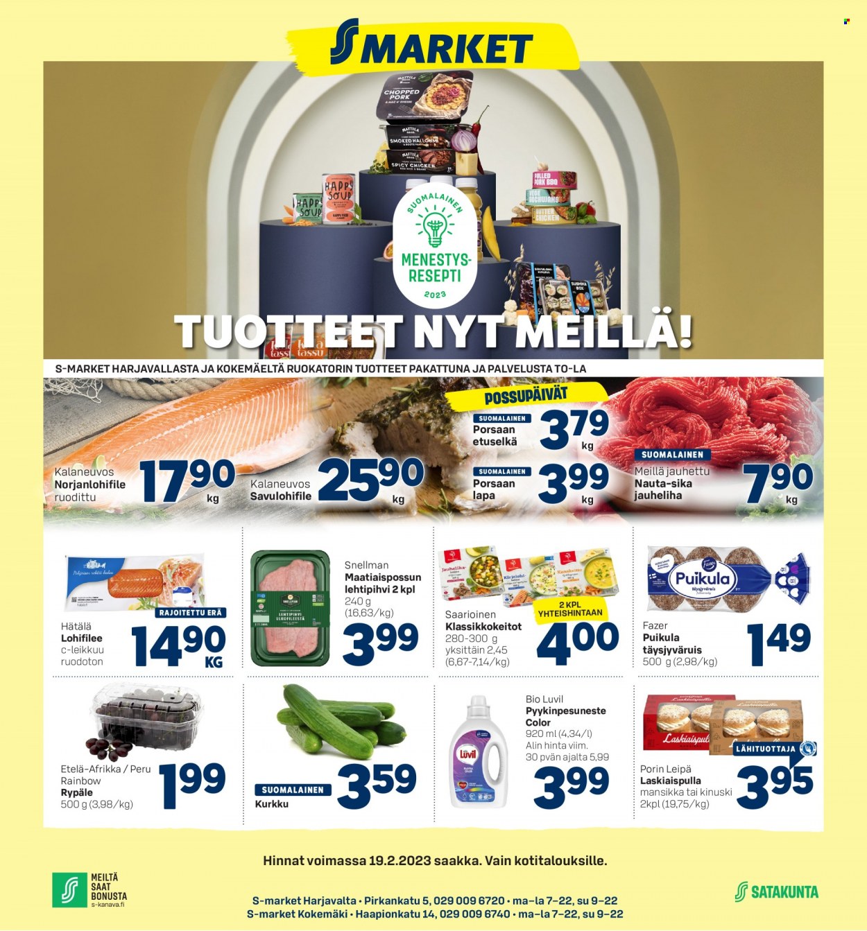 S-market tarjoukset - 15.02.2023 - 19.02.2023. Sivu 1