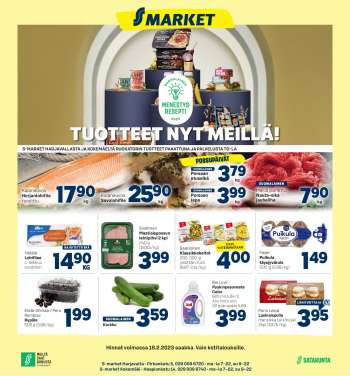 S-market tarjoukset  - 15.02.2023 - 19.02.2023.