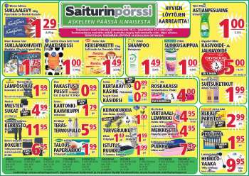 Saiturinpörssi tarjoukset  - 19.02.2023 - 25.02.2023.
