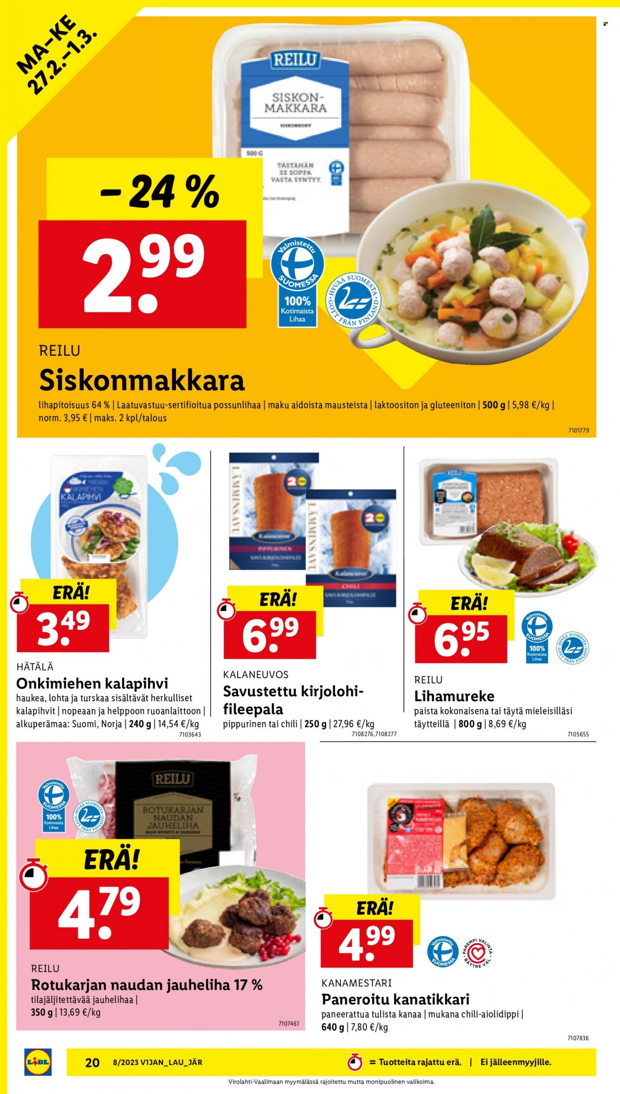 Lidl tarjoukset - 23.02.2023 - 01.03.2023. Sivu 20
