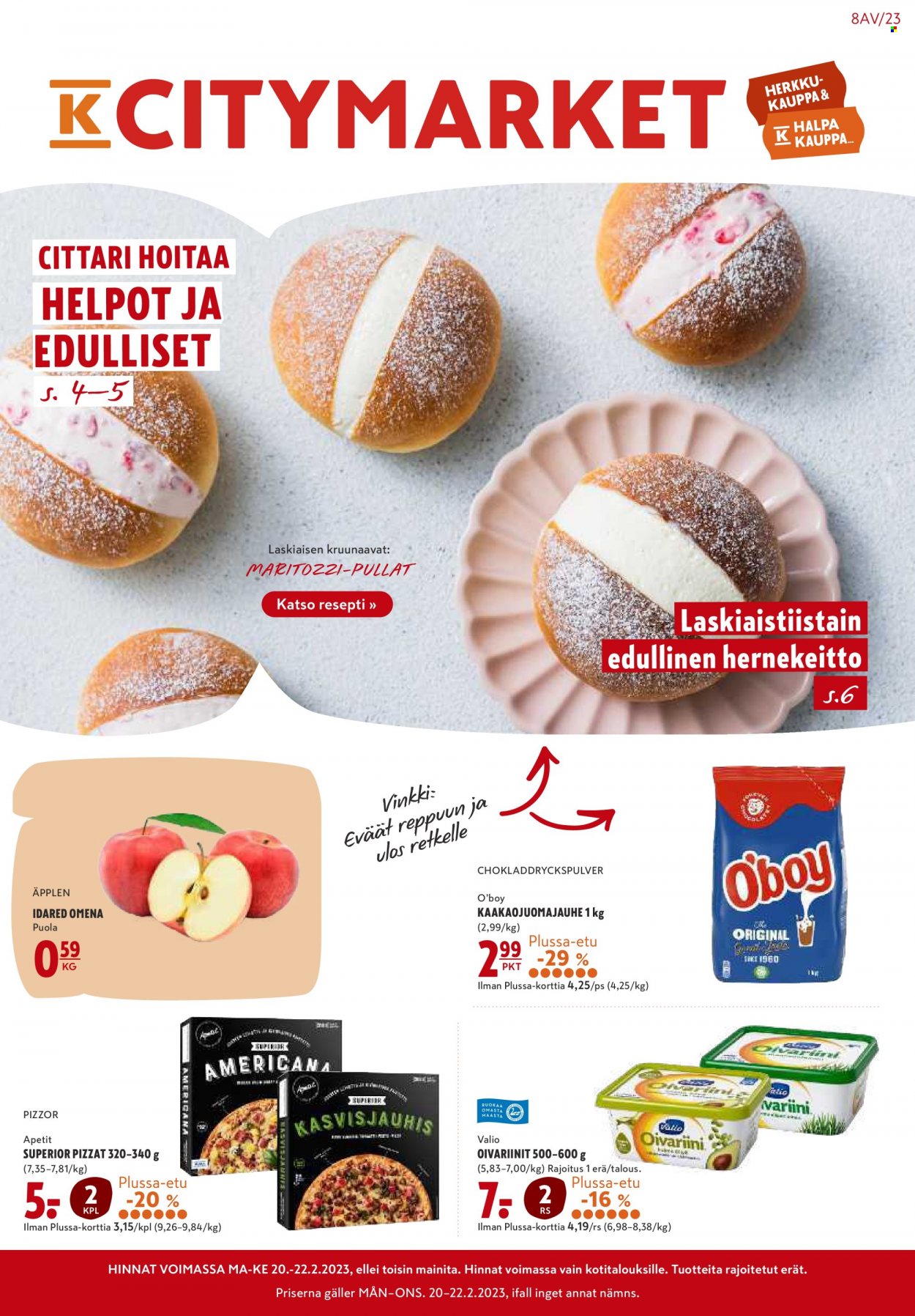 K-citymarket tarjoukset - 20.02.2023 - 26.02.2023. Sivu 1