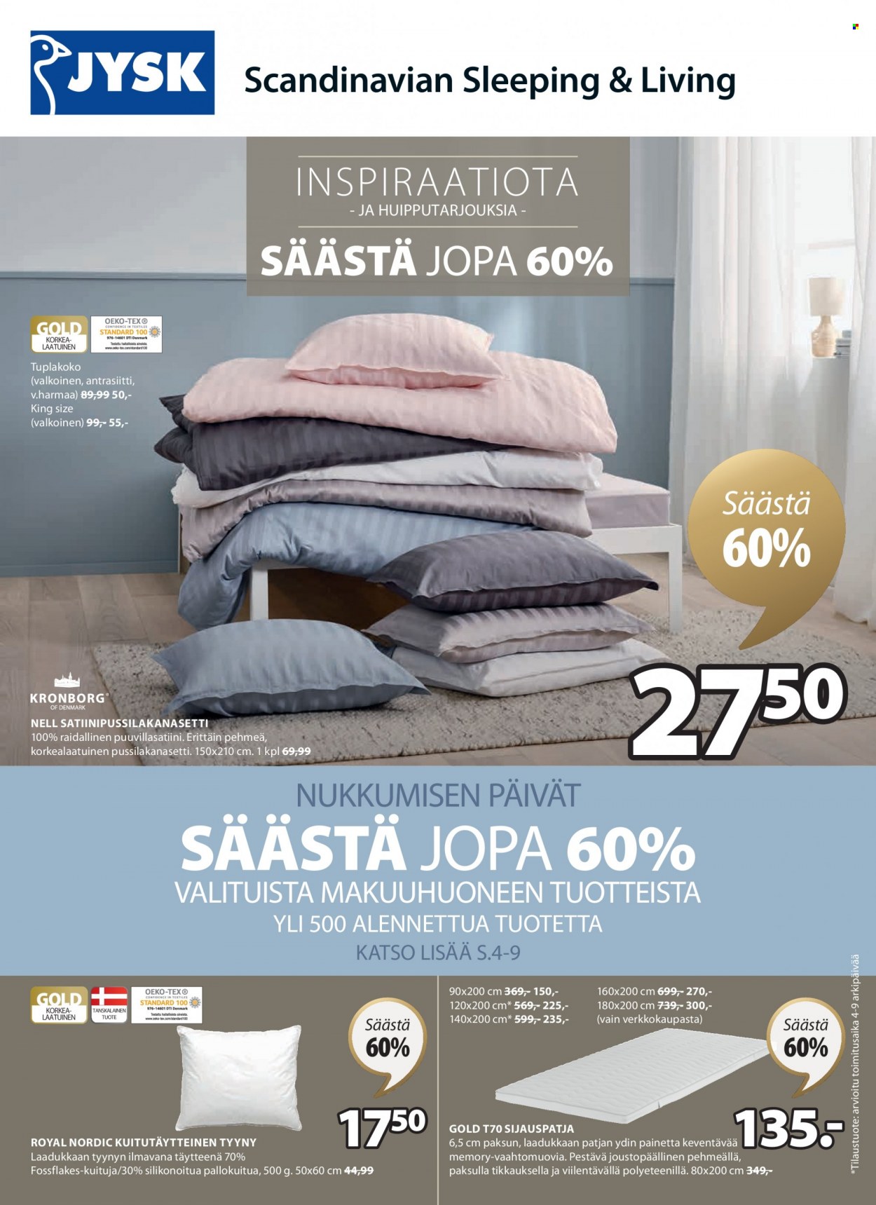 JYSK tarjoukset - 20.02.2023 - 05.03.2023. Sivu 1