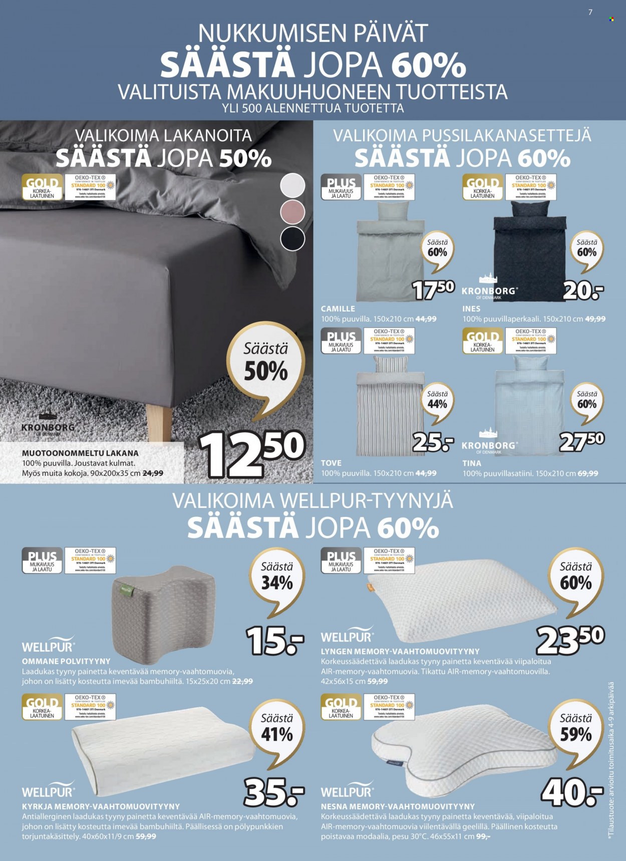 JYSK tarjoukset - 20.02.2023 - 05.03.2023. Sivu 7