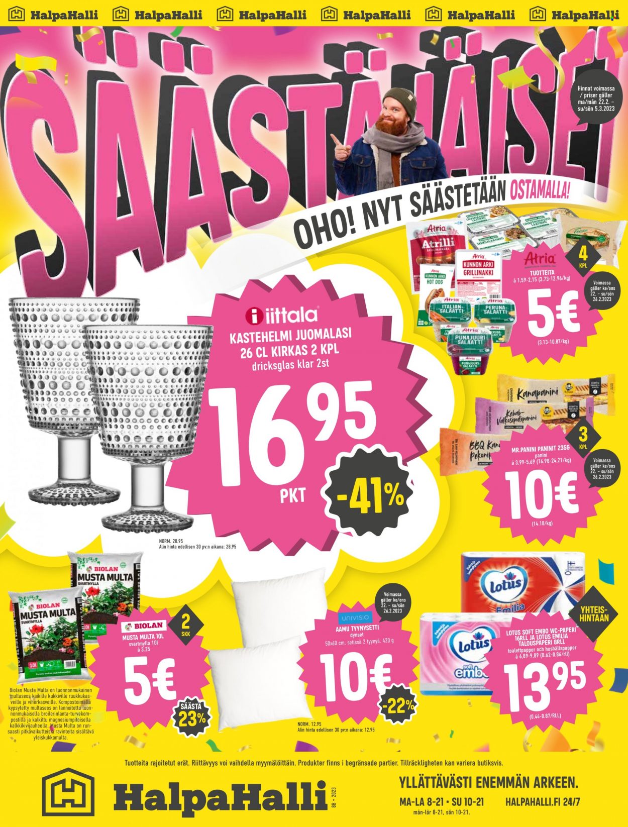 HalpaHalli tarjoukset - 22.02.2023 - 05.03.2023. Sivu 1