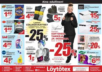 Löytötex tarjoukset  - 22.02.2023 - 28.02.2023.