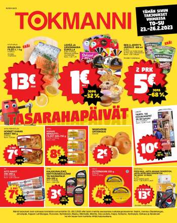 Tokmanni tarjoukset  - 23.02.2023 - 26.02.2023.