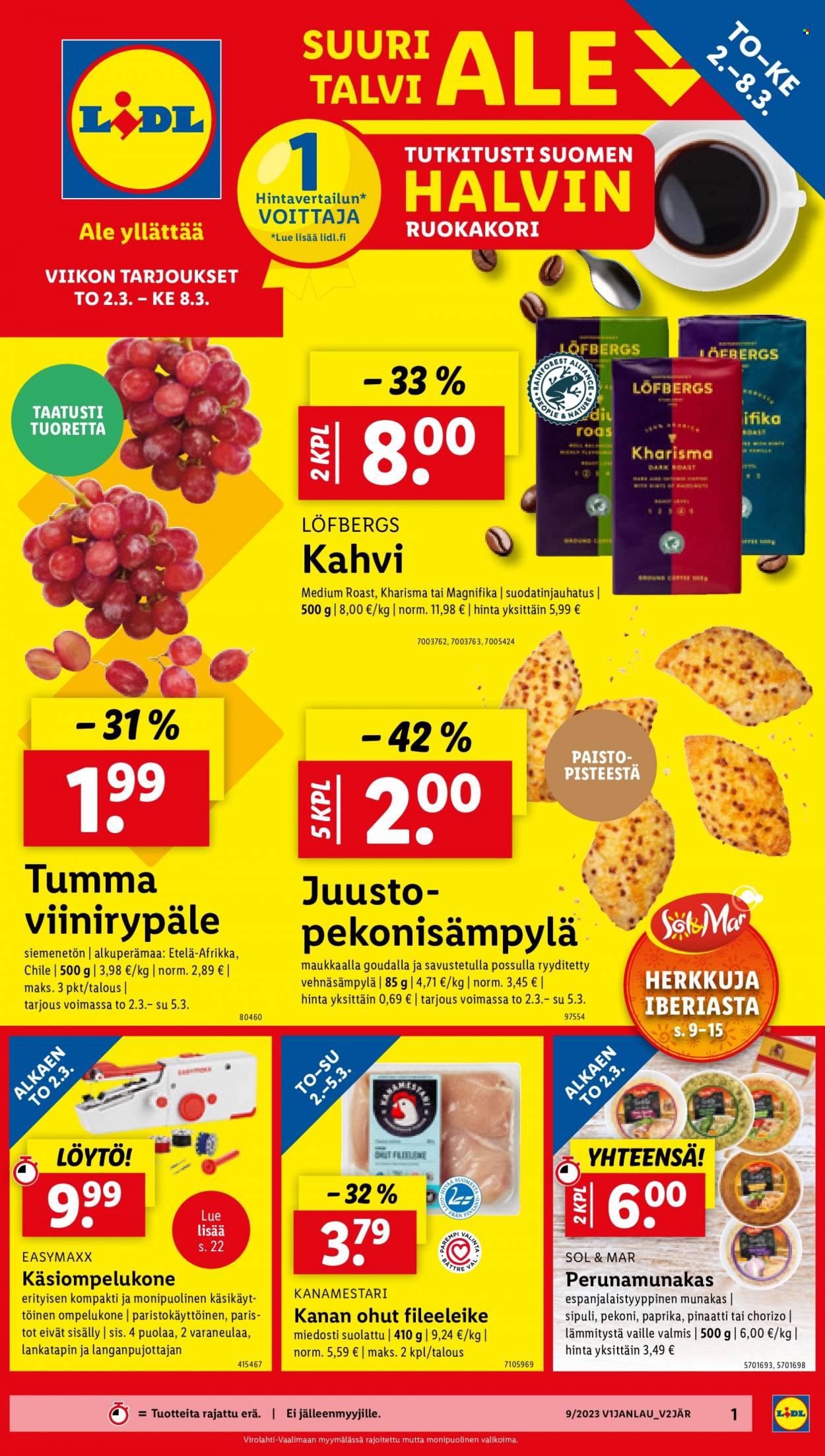 Lidl tarjoukset - 02.03.2023 - 08.03.2023. Sivu 1