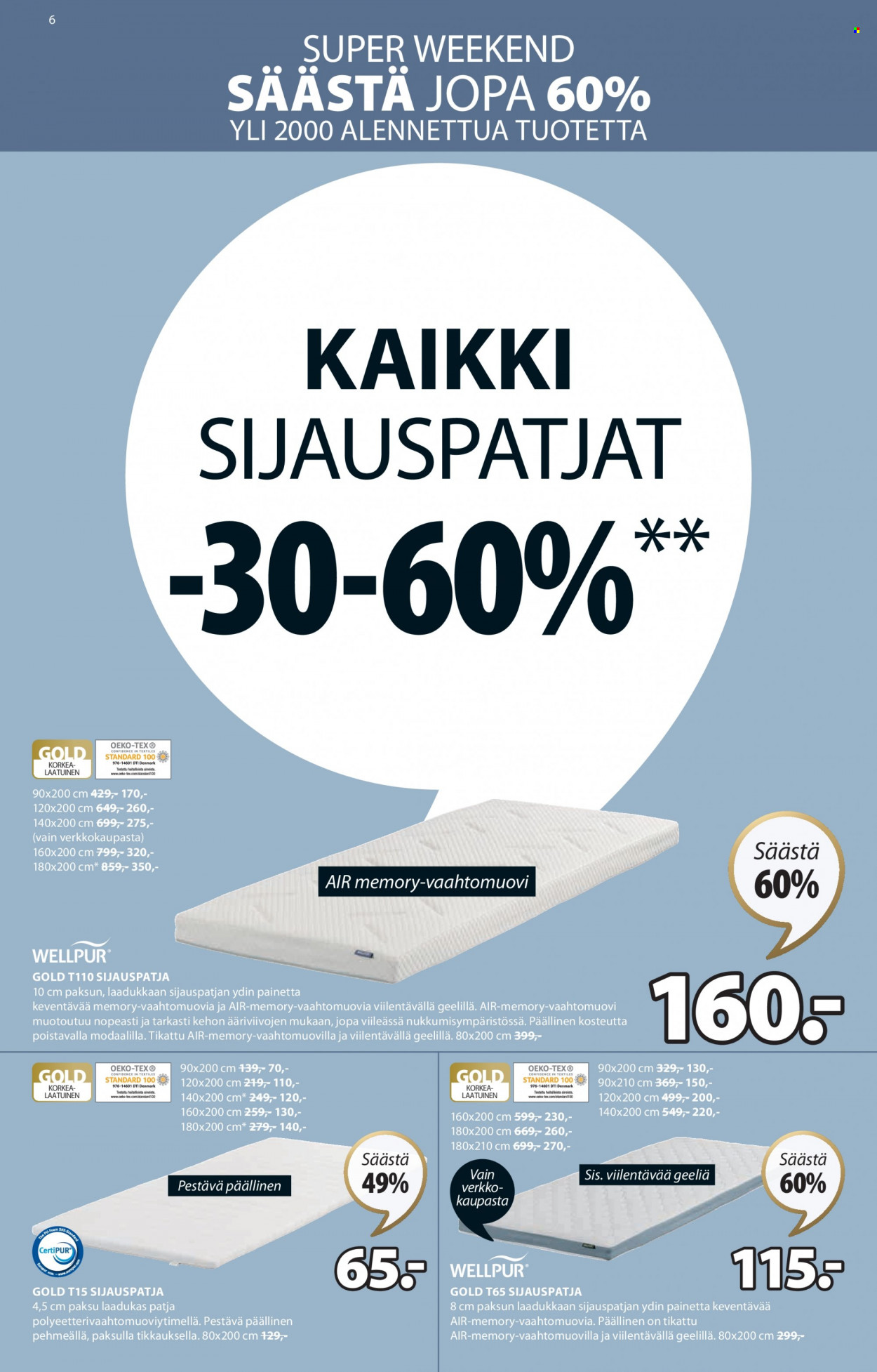 JYSK tarjoukset - 01.03.2023 - 05.03.2023. Sivu 6