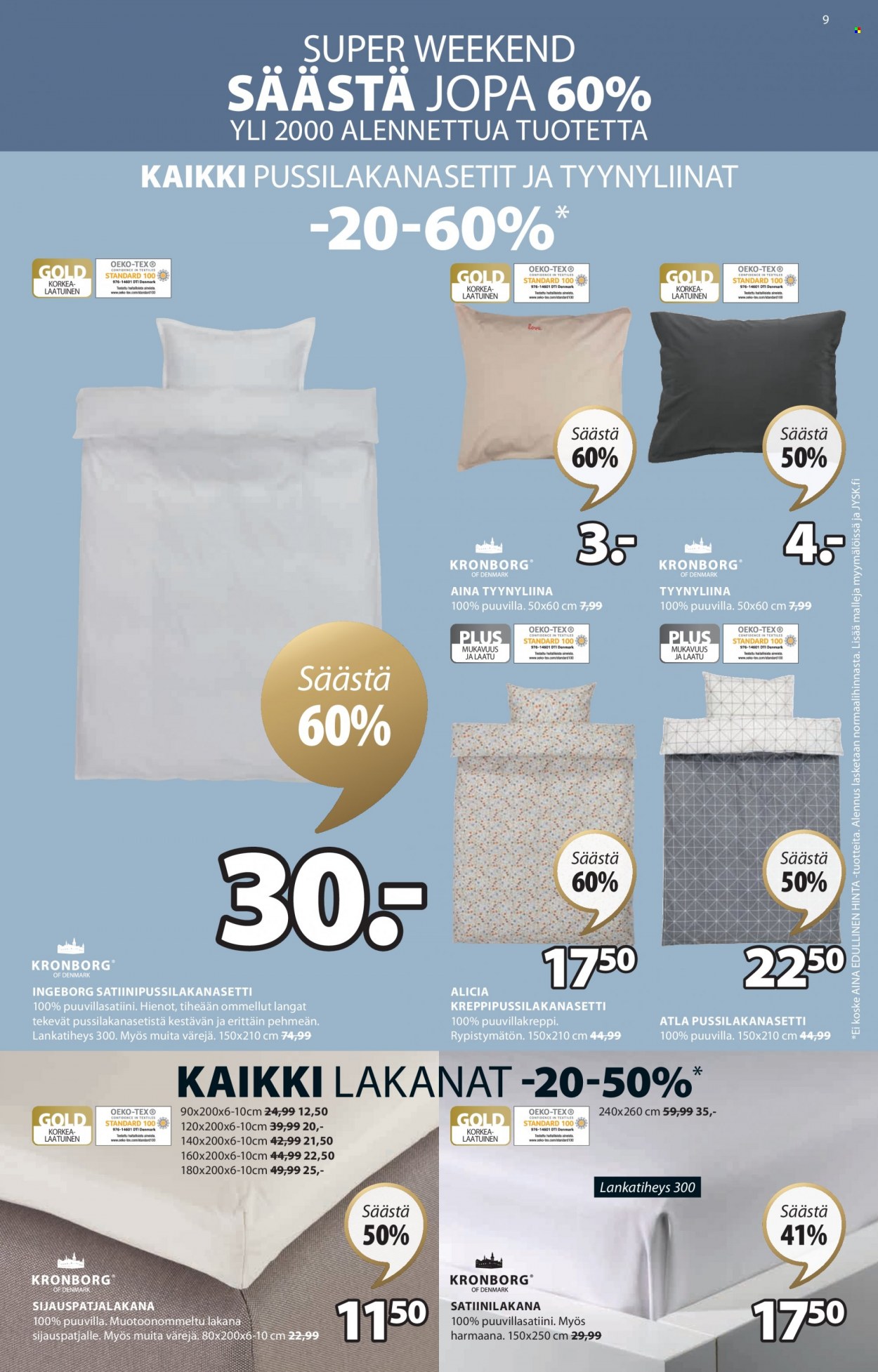 JYSK tarjoukset - 01.03.2023 - 05.03.2023. Sivu 9