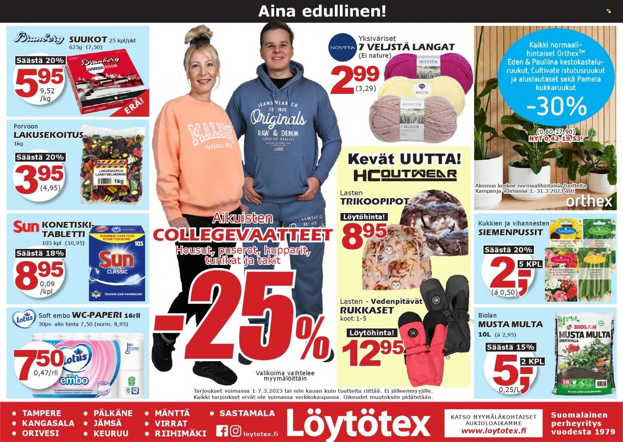 Löytötex tarjoukset - 01.03.2023 - 07.03.2023. Sivu 1