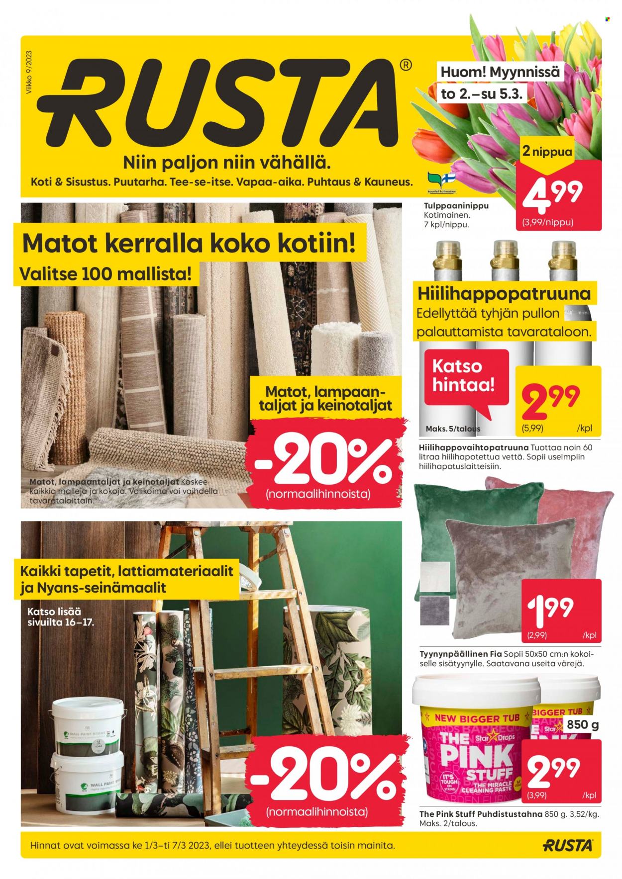 Rusta tarjoukset - 01.03.2023 - 07.03.2023. Sivu 1