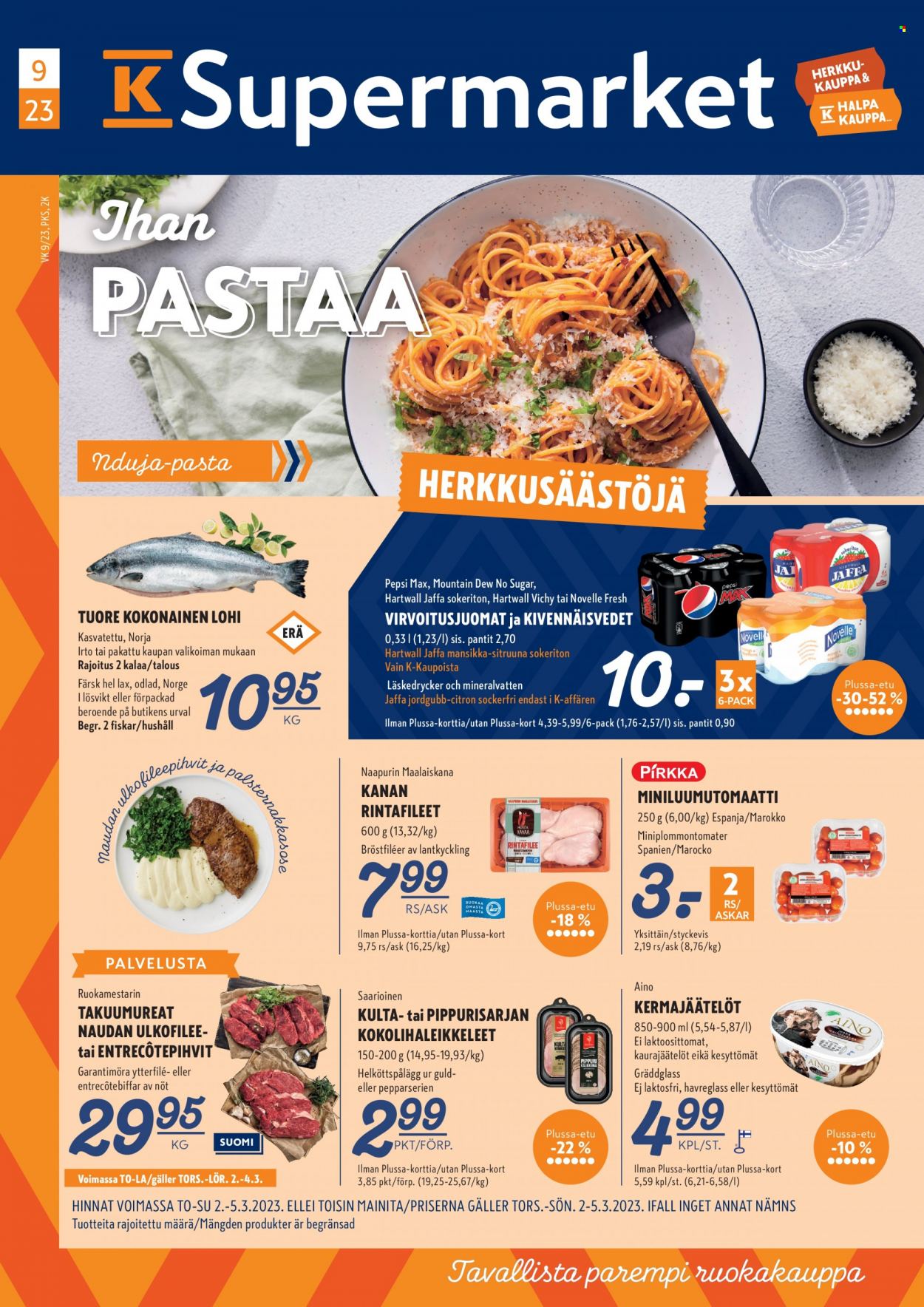K-Supermarket tarjoukset - 02.03.2023 - 05.03.2023. Sivu 1