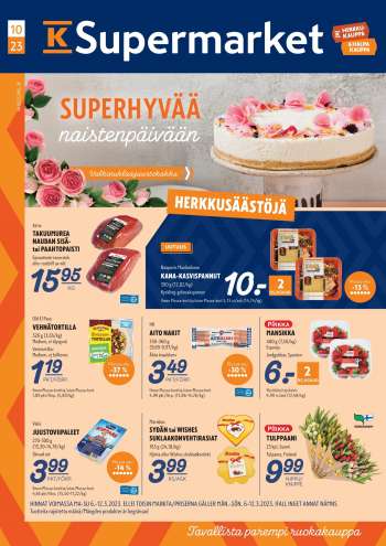K-Supermarket tarjoukset  - 06.03.2023 - 12.03.2023.