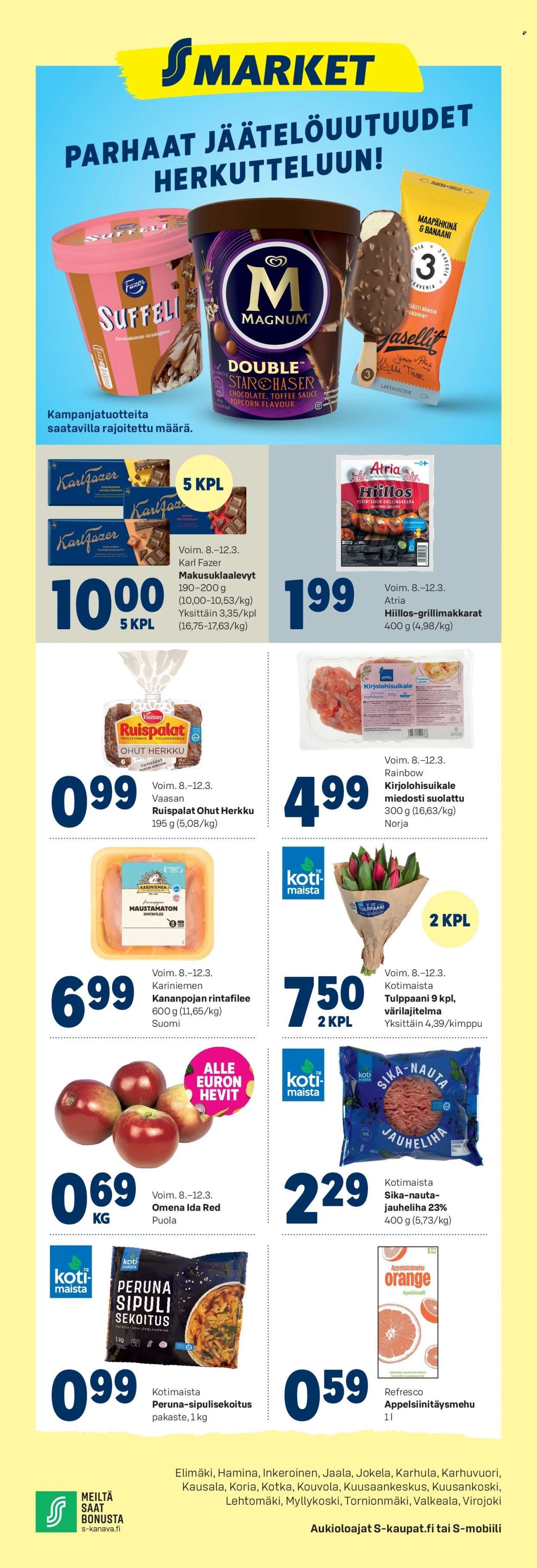 S-market tarjoukset - 08.03.2023 - 12.03.2023. Sivu 1