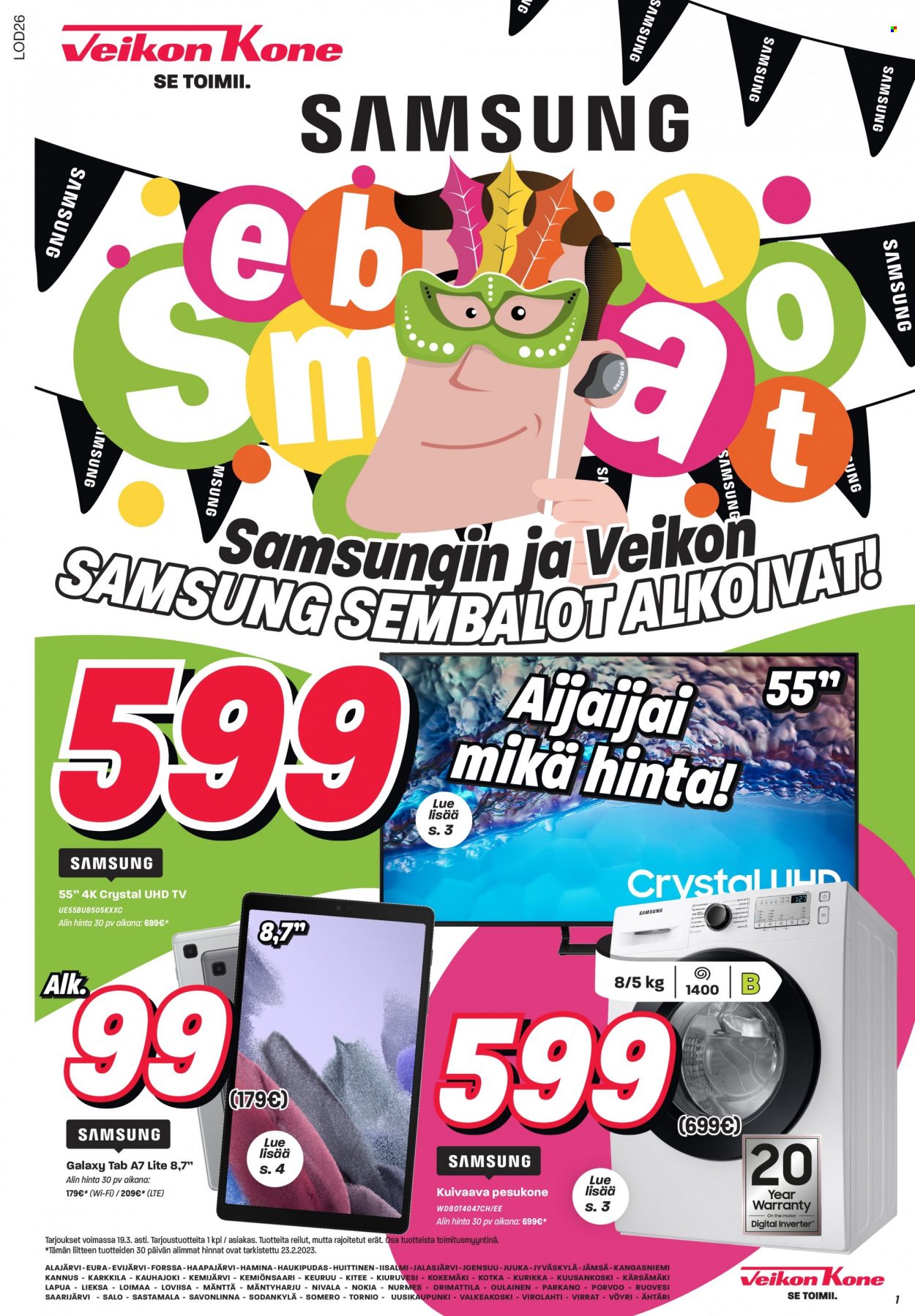 Veikon Kone tarjoukset - 13.03.2023 - 19.03.2023. Sivu 1