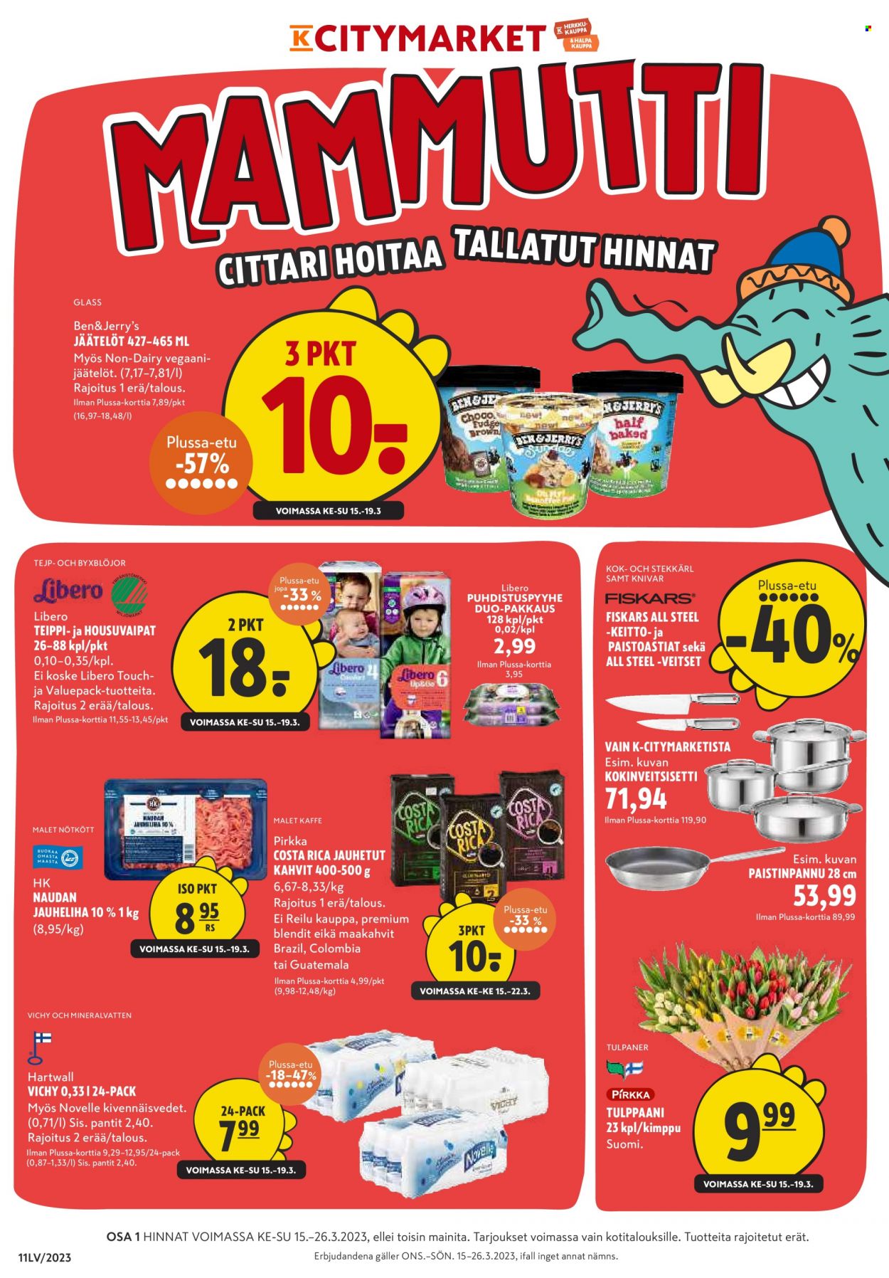 K-citymarket tarjoukset - 15.03.2023 - 26.03.2023. Sivu 1