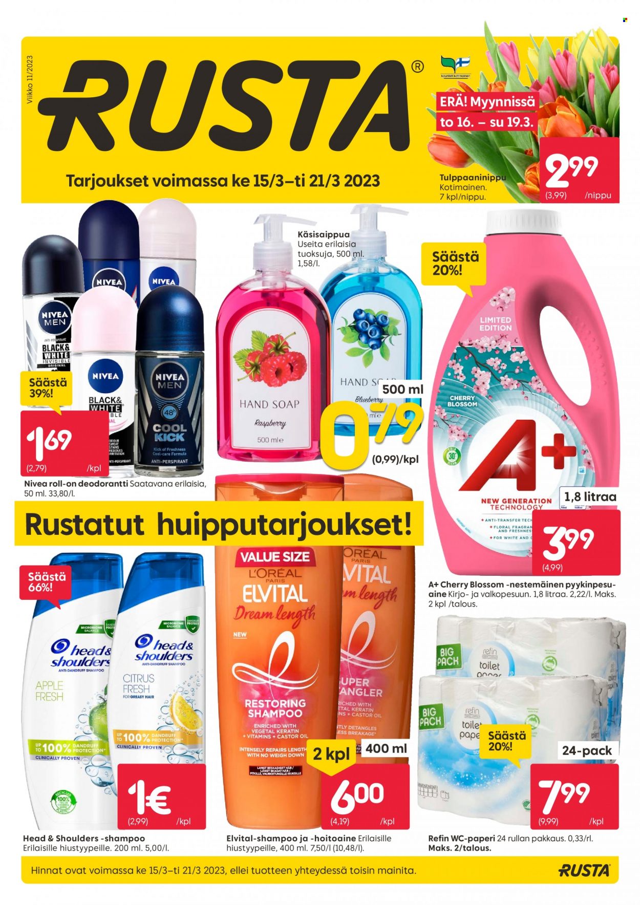 Rusta tarjoukset - 15.03.2023 - 21.03.2023. Sivu 1