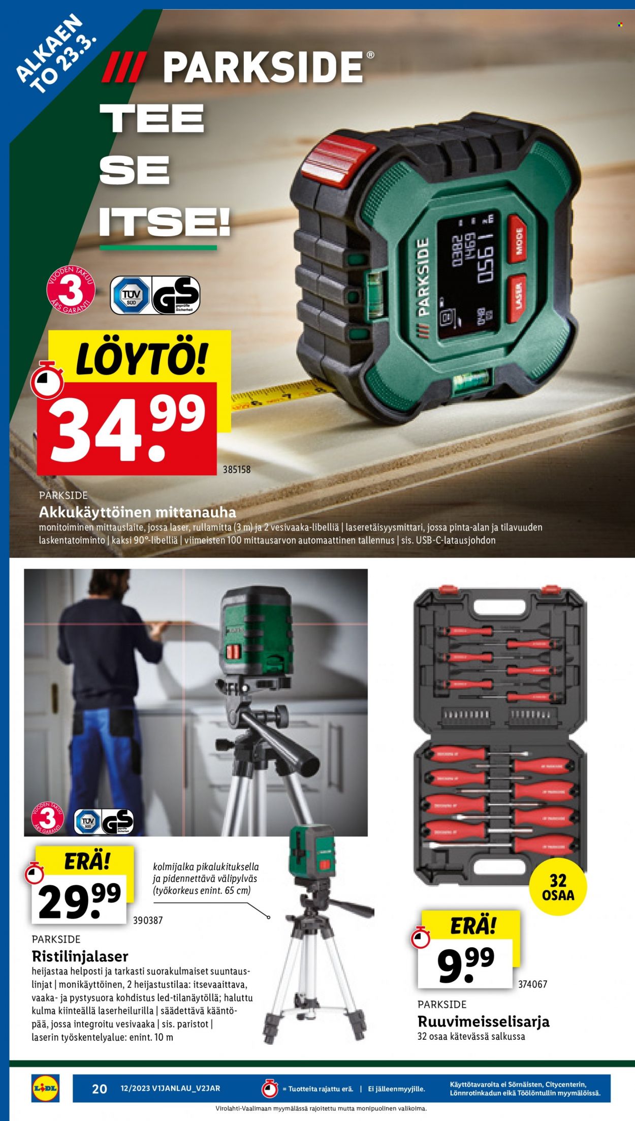 Lidl tarjoukset - 23.03.2023 - 29.03.2023. Sivu 22
