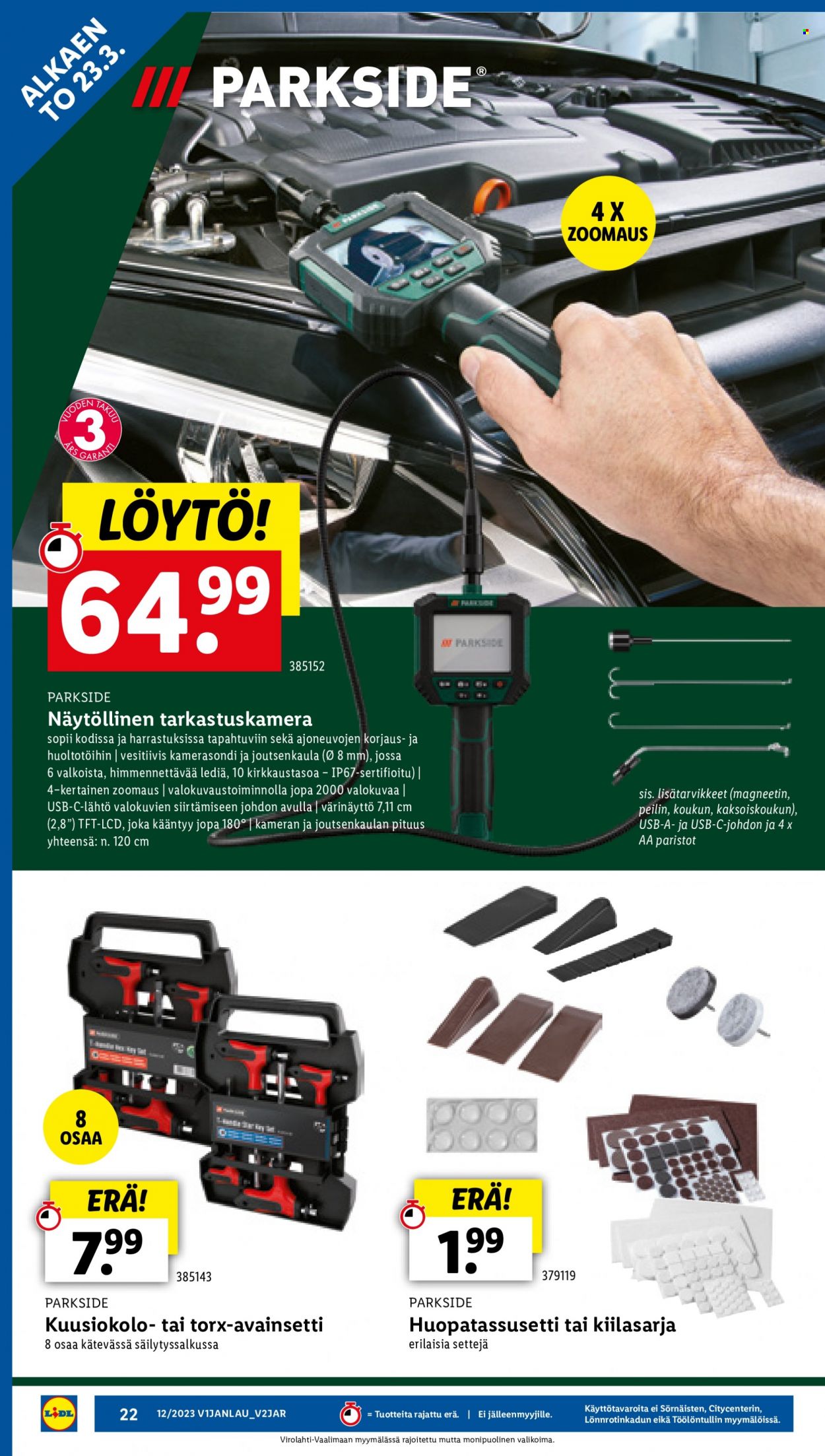 Lidl tarjoukset - 23.03.2023 - 29.03.2023. Sivu 24