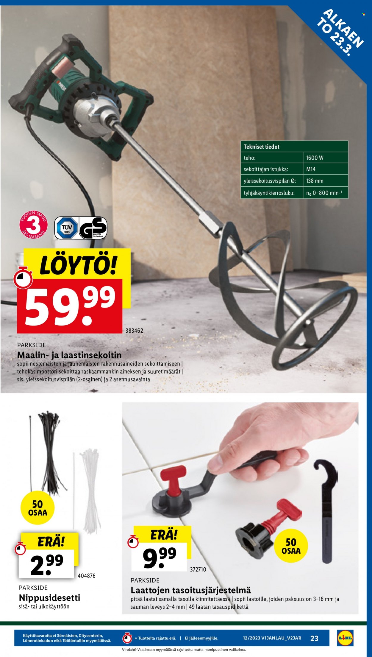Lidl tarjoukset - 23.03.2023 - 29.03.2023. Sivu 25