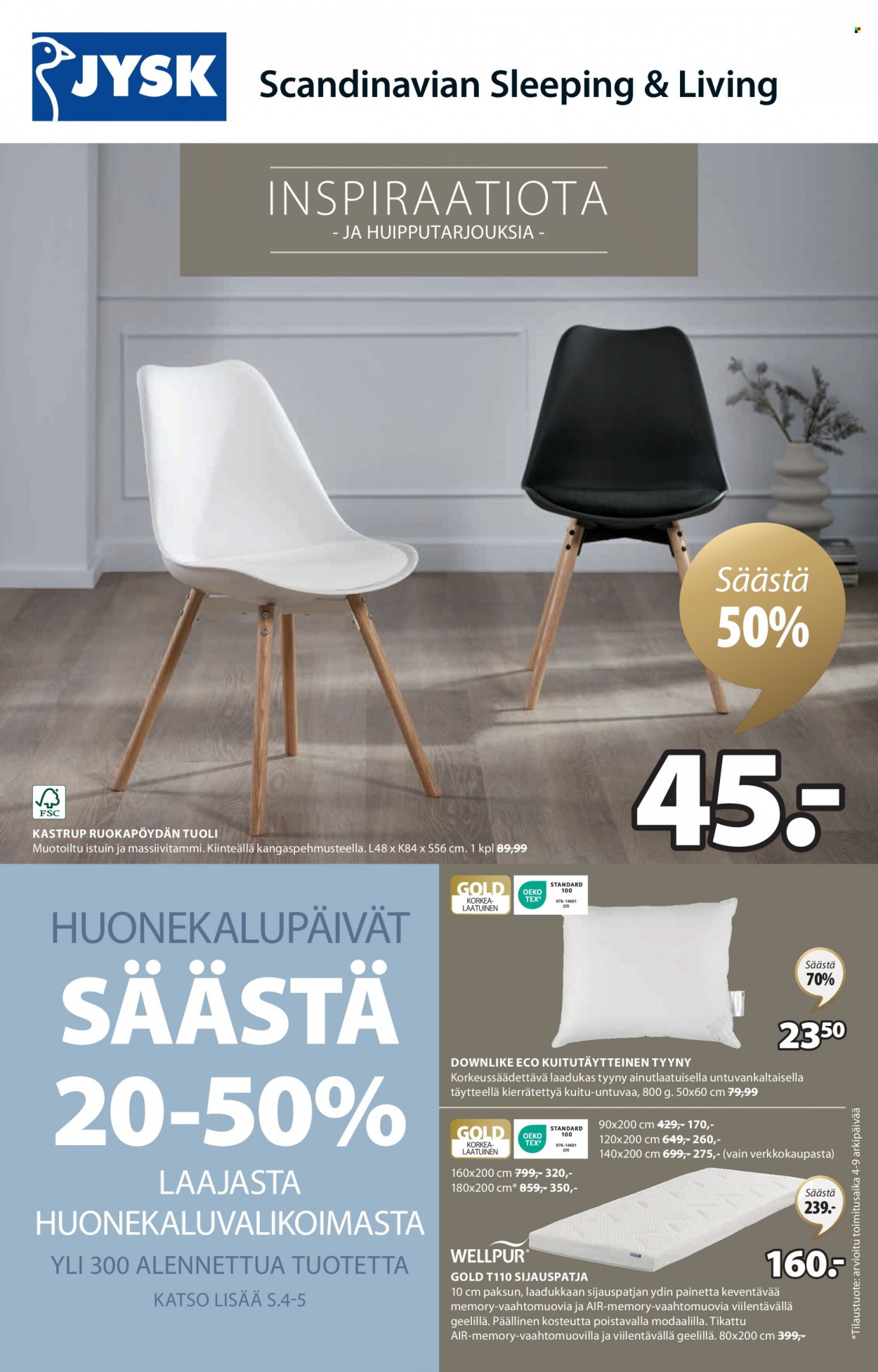 JYSK tarjoukset - 20.03.2023 - 09.04.2023. Sivu 1