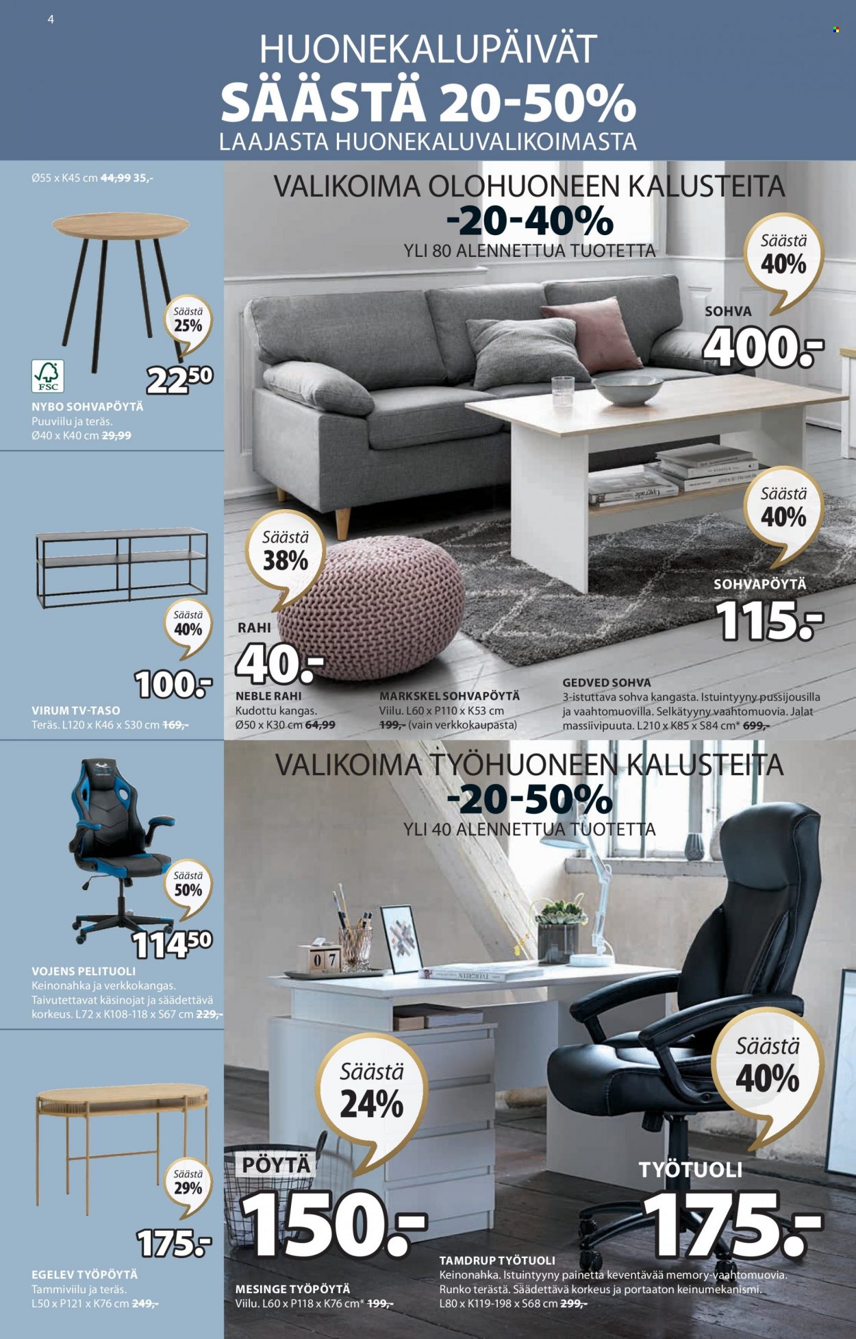 JYSK tarjoukset - 20.03.2023 - 09.04.2023. Sivu 4