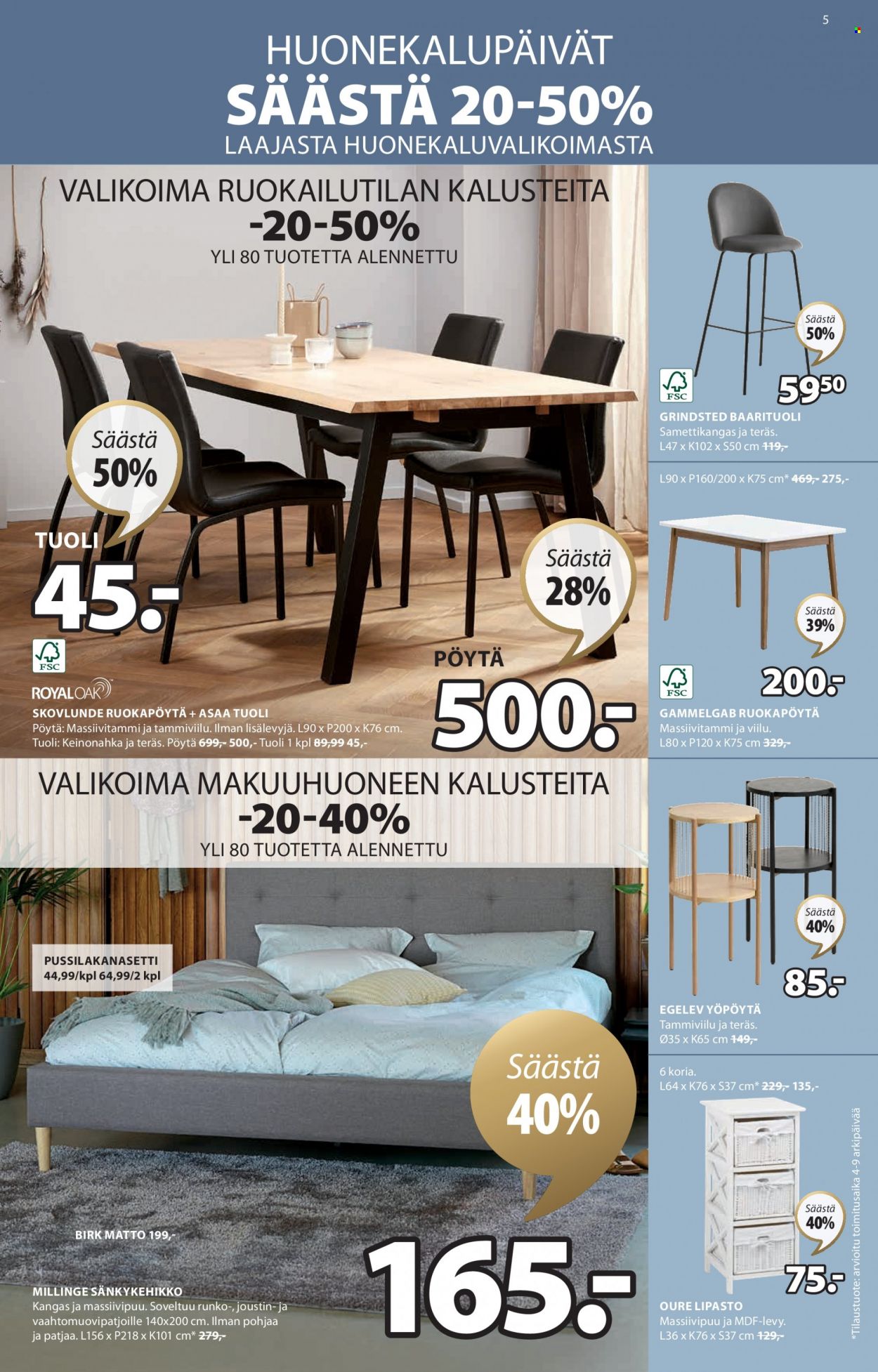 JYSK tarjoukset - 20.03.2023 - 09.04.2023. Sivu 5