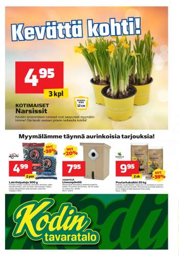 Kodintavaratalo tarjoukset  - 20.03.2023 - 29.03.2023.
