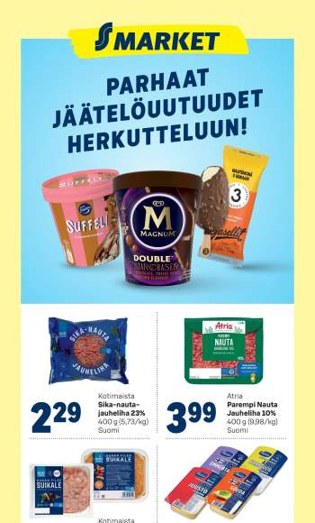 S-market tarjoukset  - 22.03.2023 - 26.03.2023.