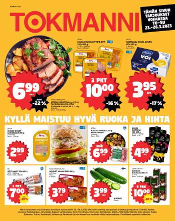 Tokmanni tarjoukset  - 23.03.2023 - 26.03.2023.