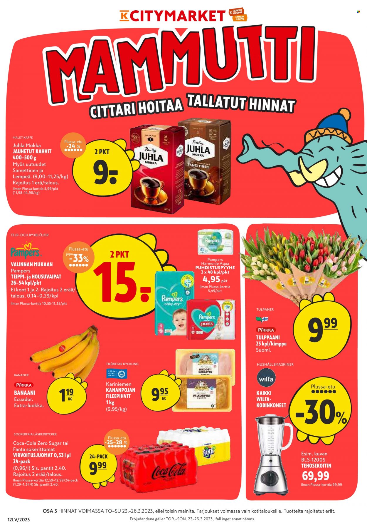 K-citymarket tarjoukset - 23.03.2023 - 26.03.2023. Sivu 1