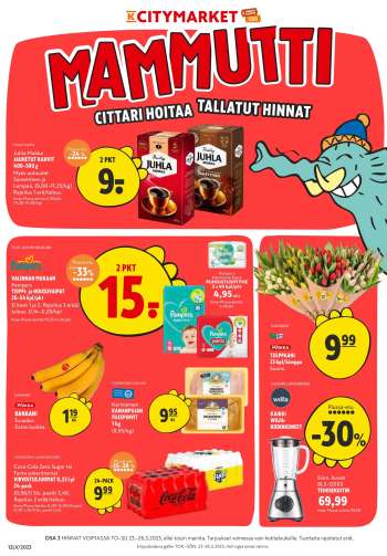 K-citymarket tarjoukset  - 23.03.2023 - 26.03.2023.